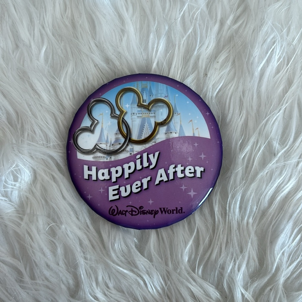 Walt Disney World Souvenir Button - Happily Ever After